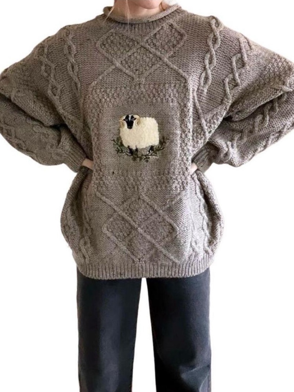 Vintage Acorn Wool Sweater